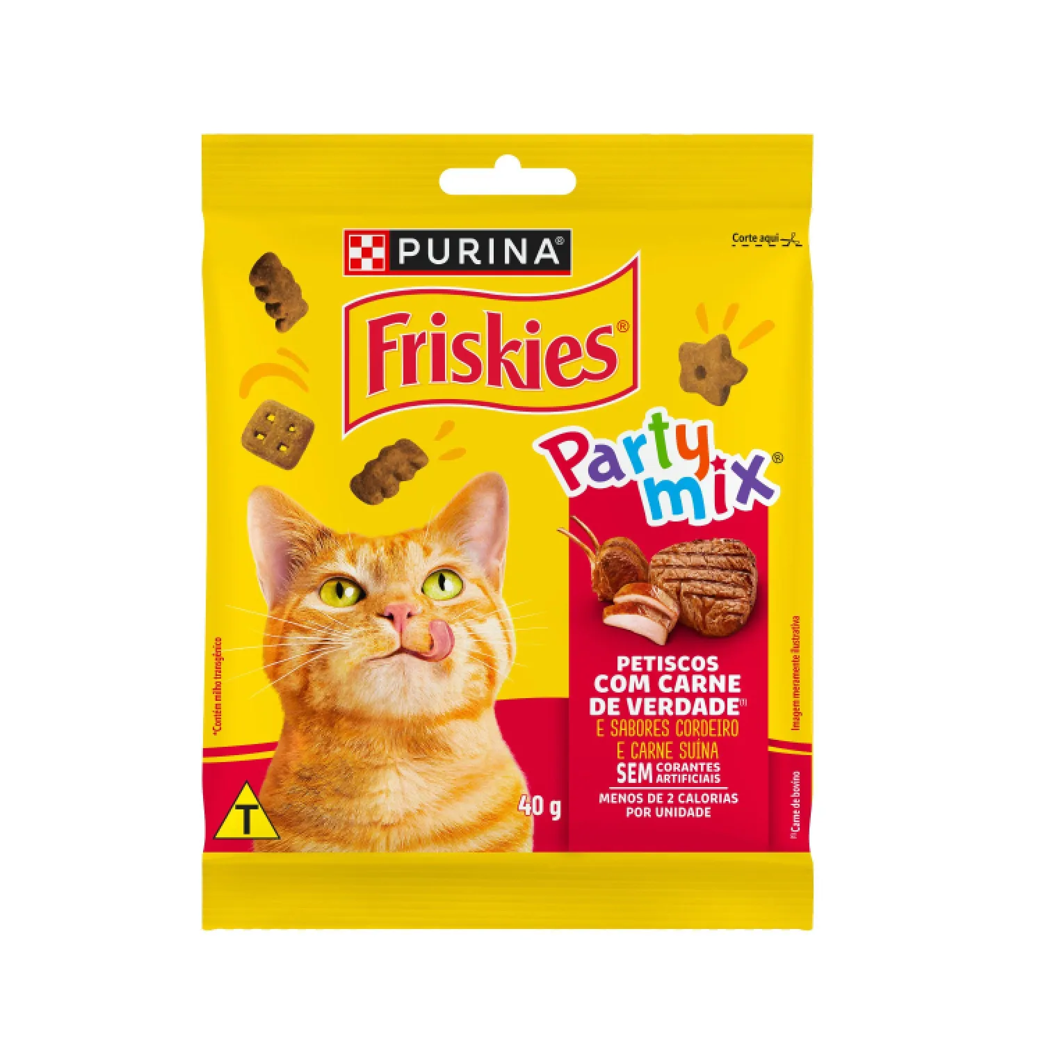Petisco Friskies Party Mix Carne